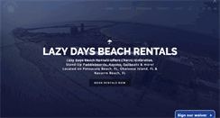 Desktop Screenshot of lazydaysbeachrentals.com